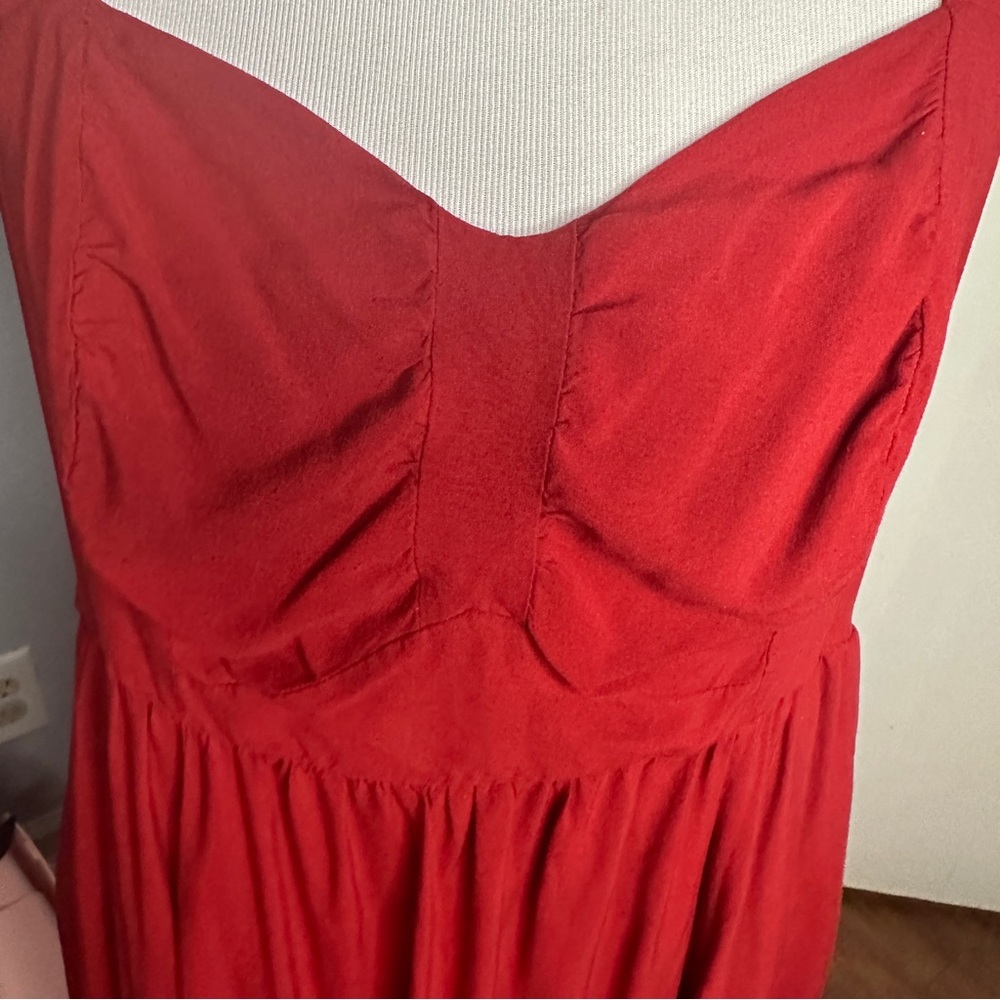Torrid Mini Challis Skater Dress Red Size 1X - Picture 7 of 10